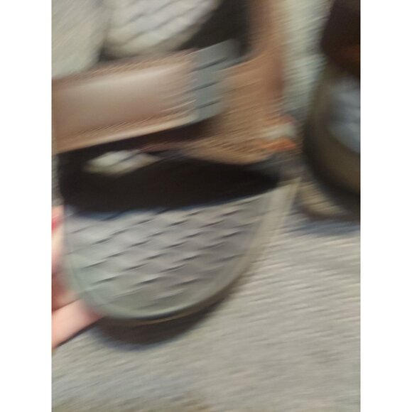 Skechers Relaxed fit with Luxe Foam Sandals Mens Size 13 Brown Black Summer ☀️ - Picture 13 of 14